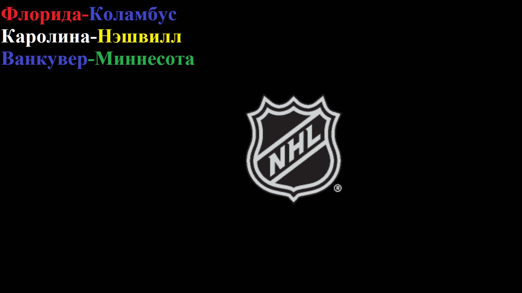 Флорида-Коламбус, Каролина-Нэшвилл, Ванкувер-Миннесота прогнозы на хоккей 6 декабря 2025
