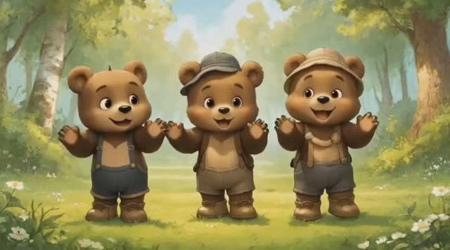 Детям .Мультик детям . Мультик песенка . Песенка про Мишек . Мультик