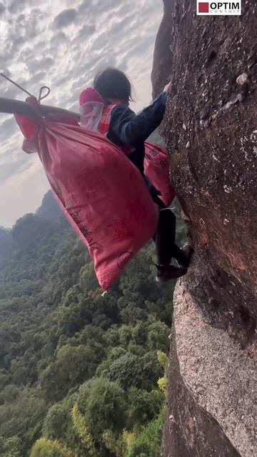 Ни хрена себе путь домой! #китай #дорога #дом #экстрим #страх #горы