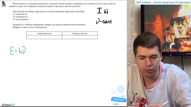 Интенсивность монохроматического светового пучка плавно уменьшают, не меняя частоты света. - №37809