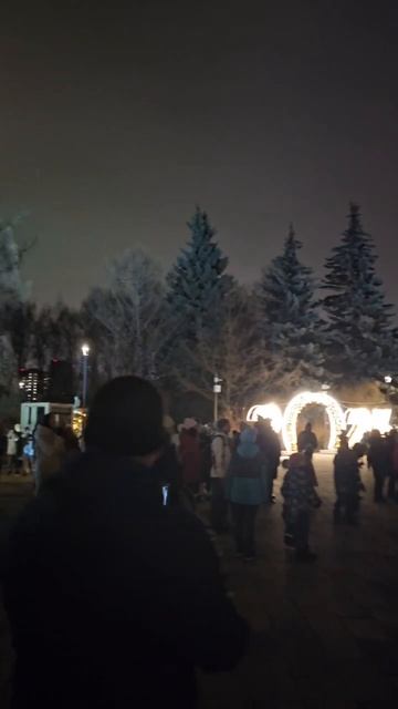 🎄Только что во всех парках Москвы зажглись новогодние ели!