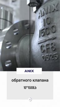 10''1500Lb обратного клапана-ANIX