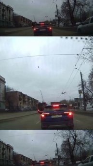 Что прилетело от троллейбуса?