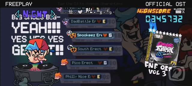 Friday Night Funkin полное прохождение(все недели,все песни на сложности NIGHT и бонус PICO MIX)