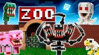 Лего Я создал Зоопарк Проклятых мобов в Майнкрафте из версии Lego - Minecraft Scary Mods Showcase