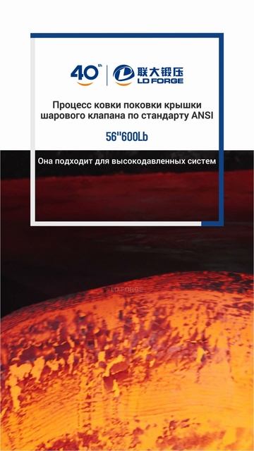 56''600Lb Процесс ковки поковки крышки шарового клапана по стандарту ANSI-LD FORGE