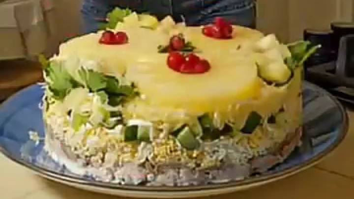 Салат «Тропикана»...🥗🎄😋 Рецепт ⤵️