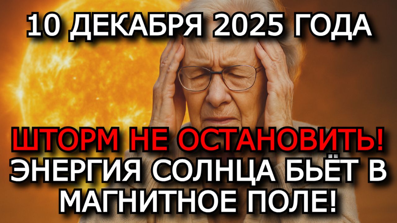 МАГНИТНЫЕ БУРИ 10 ДЕКАБРЯ 2025 — ЭКСТРЕМАЛЬНЫЙ ШТОРМ ДО 9 БАЛЛОВ ⚠️