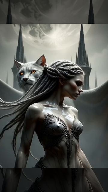 Тайны туманных вершин: союз света и тени 🌫🦁🌙