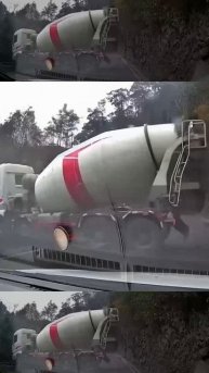 Грузовик чуть не улетел!