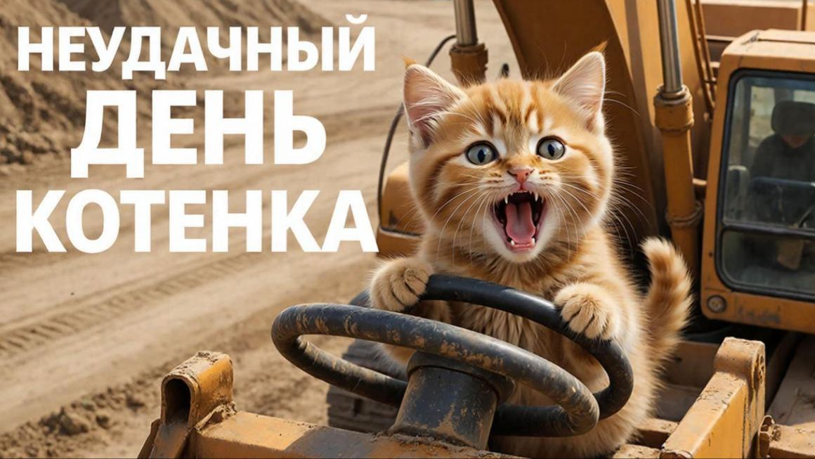 Крутая тачка | крутой котенок | видео про котенка