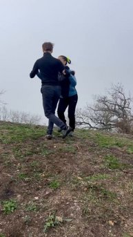 25.11.09 я и Рита_ поход около Краснокаменки_кизомба__