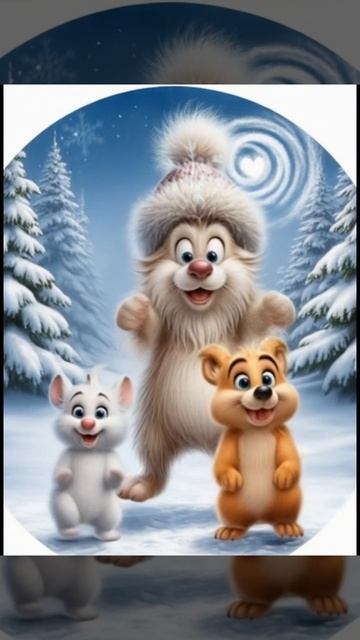 Зимняя радость , веселье мультик