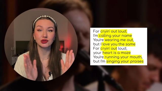 Учим английский через музыку! Разбор песни Finneas — For Crying Out Loud