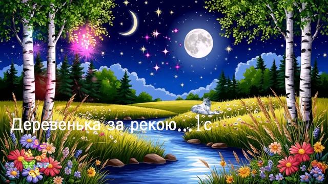 Деревенька за рекою...1с ВИДЕО ПЕСНЯ В ДУШУ