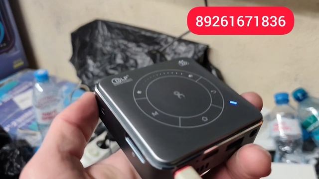 ПРОЕКТОР НА АККУМУЛЯТОРЕ ✅ DLP Full HD Мини проектор маленький карманный на системе Андроид с Wifi
