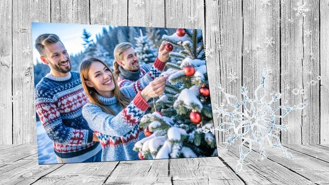 "Белая зима" Фотозаменяемый проект Proshow Producer