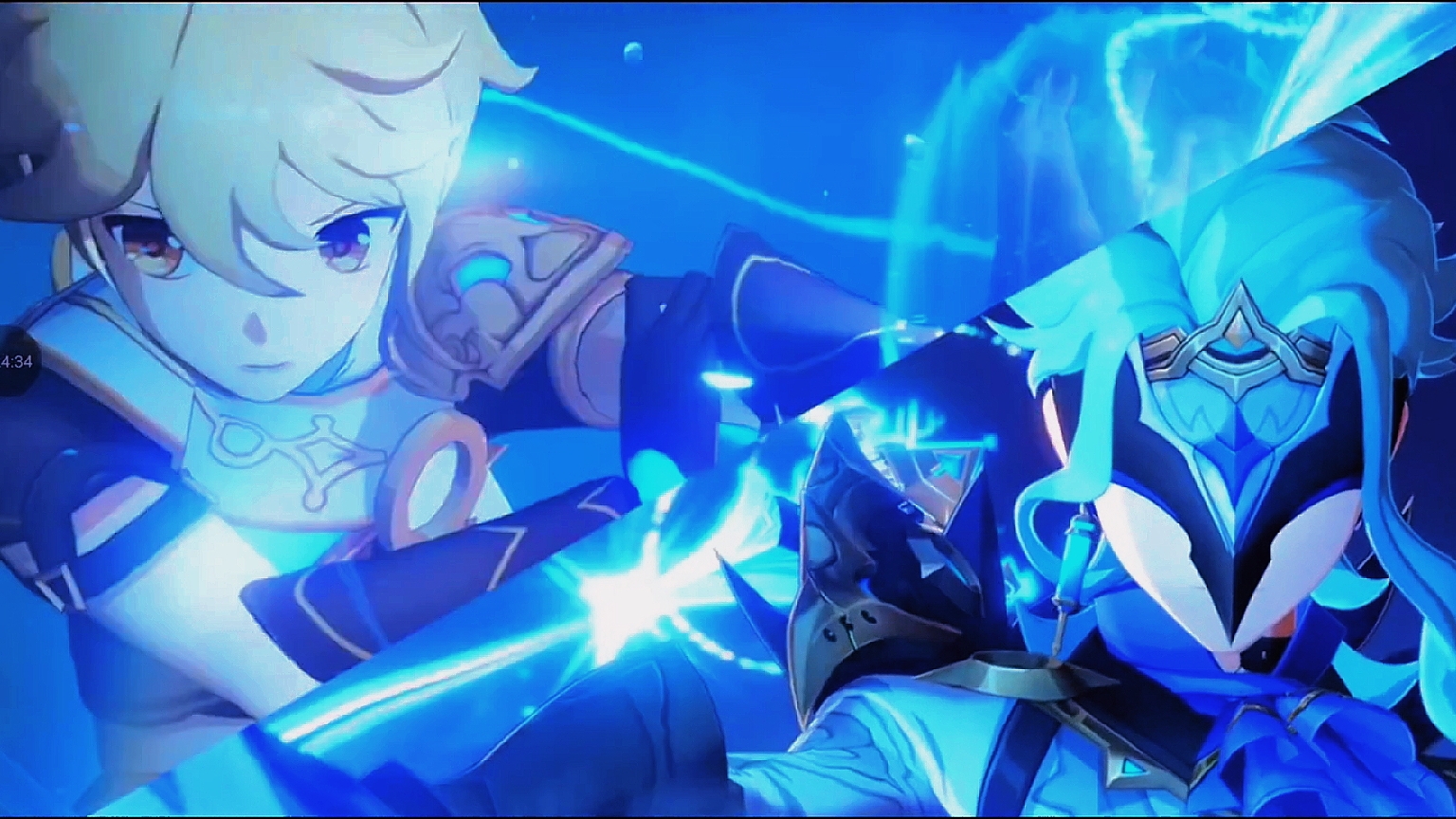 Кат-Сцена Дотторе нападает на Деву луны Genshinimpact 6.2