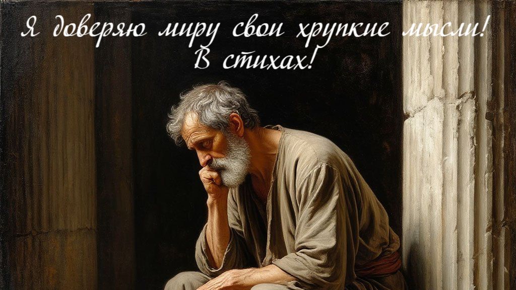 Я доверяю миру свои хрупкие мысли! В стихах!