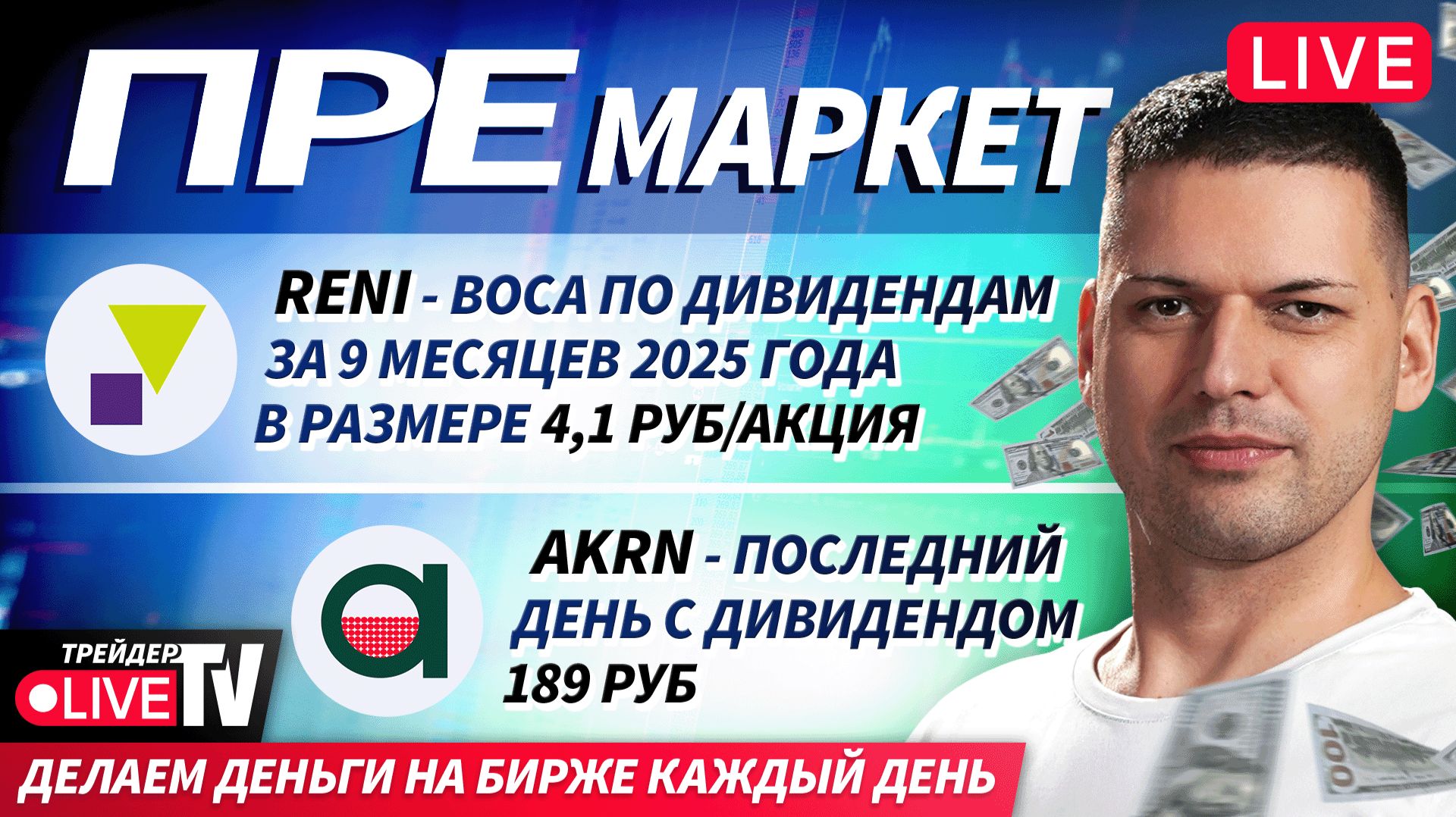 Премаркет. Обзор рынка | 08.12.25 | Live Трейдер ТВ