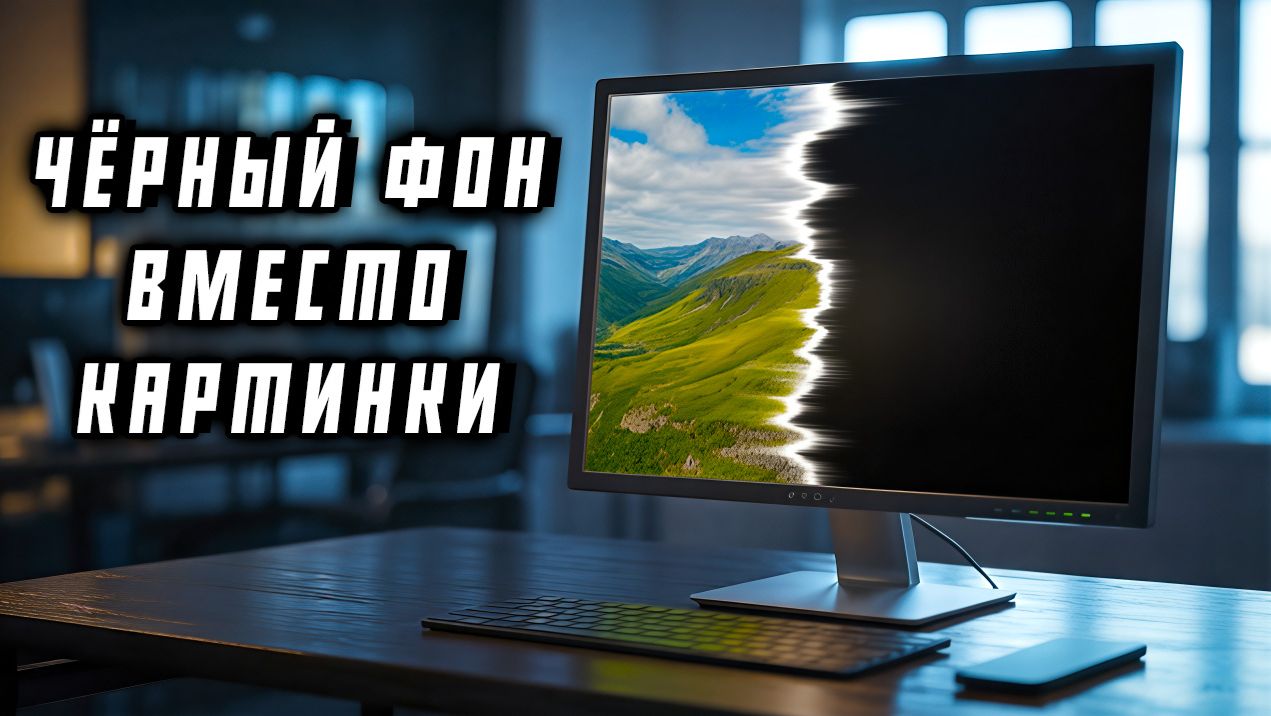 ЧЁРНЫЙ ФОН вместо КАРТИНКИ на РАБОЧЕМ СТОЛЕ |СБРАСЫВАЕТСЯ ИЗОБРАЖЕНИЕ РАБОЧЕГО СТОЛА |Windows 10, 11
