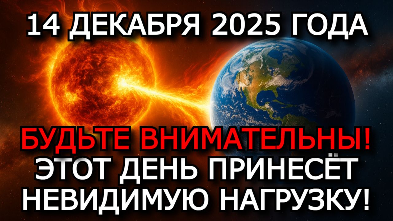 МАГНИТНЫЕ БУРИ 14 ДЕКАБРЯ 2025 — СЛАБЫЕ КОЛЕБАНИЯ И ЗЕЛЁНЫЙ УРОВЕНЬ ⚠️