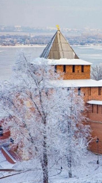 Зимняя красота Нижнего Новгорода