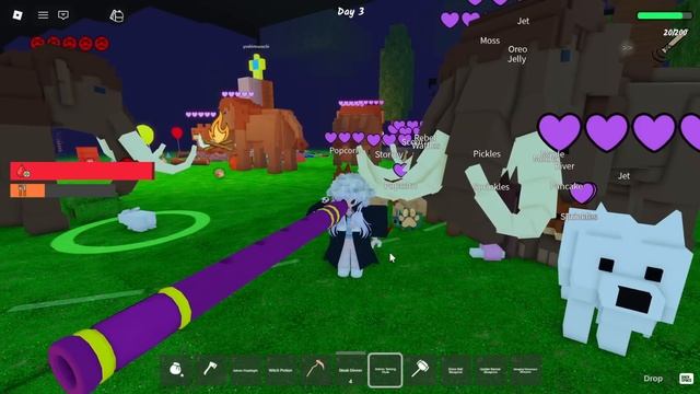 ПРИРУЧИЛИ СТАДО МАМОНТОВ НА ВЕЧЕРИНКЕ! Roblox 99 Nights in the Forest