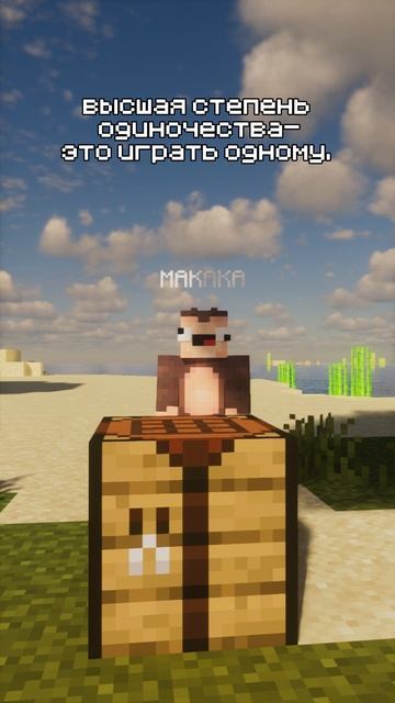 грустна😒 #minecraft #майнкрафт #видеоигры #монкей