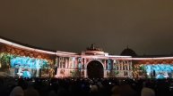 Мультимедийное световое шоу "Чайковский" на Дворцовой площади в Санкт-Петербурге.