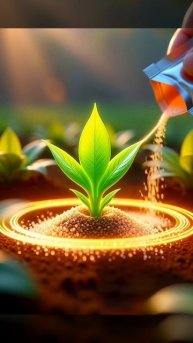 Апельсиновое дерево в футуристическом саду