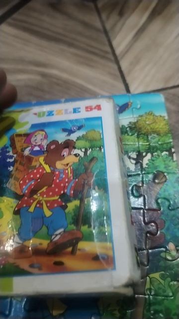 Обзор пазлы Маша и медведь