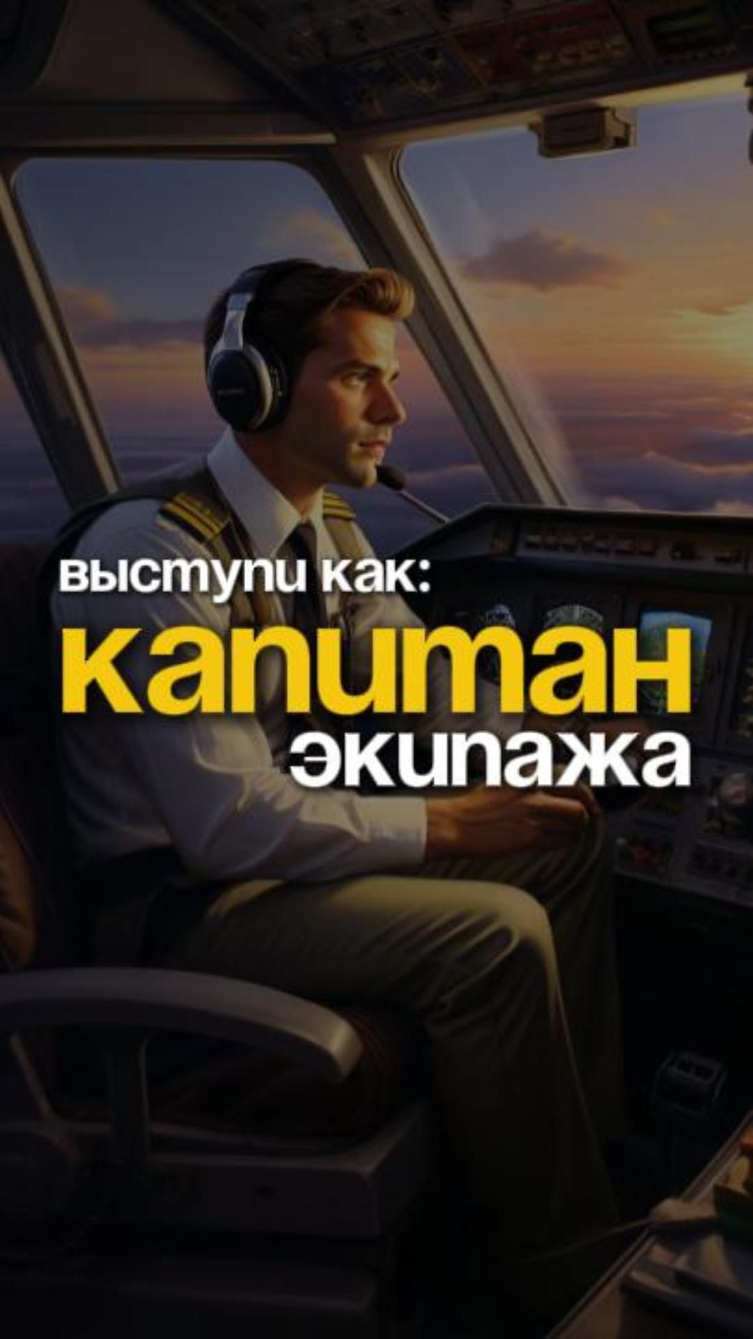 Выступи публично, как капитан экипажа