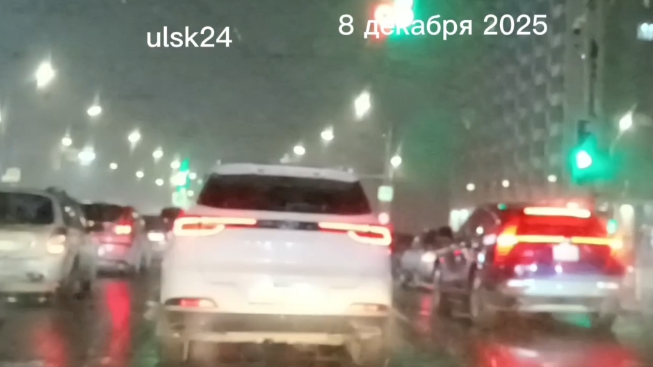 В Ульяновске пошёл мокрый снег. Температура около нуля, возможна гололедица. 8 декабря, 8 ч. Минаева