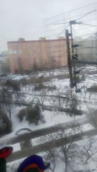 У нас Волгодонске выпал первый снег