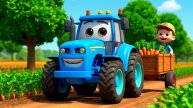 СИНИЙ ТРАКТОР ЕДЕТ ПО ПОЛЯМ + Сборник Любимых Песенок и Мультиков +Развивающие Мультики для Детей