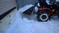 Первая уборка снега ❄️ декабрь 2025 минитрактор Yanmar