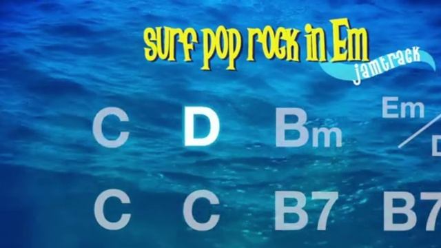 Surf Pop Rock Guitar Backing Track in Em