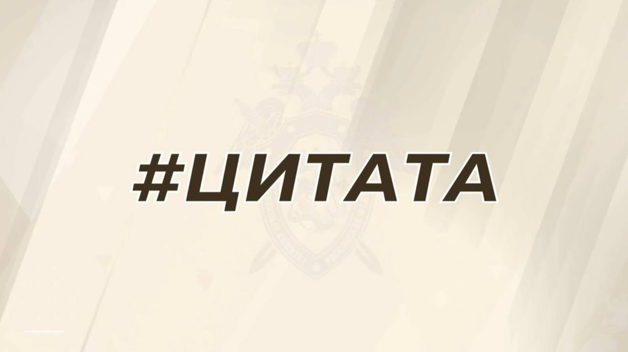 Из интервью А.И. Бастрыкина информационному агентству «РБК»