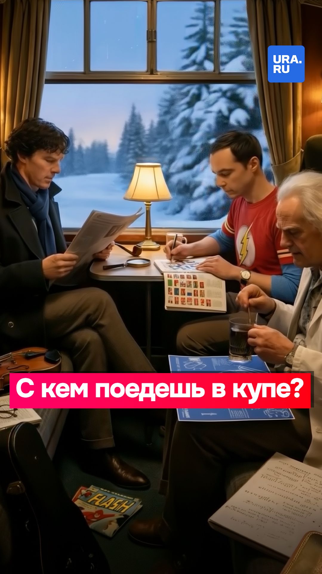 С кем бы поехали?