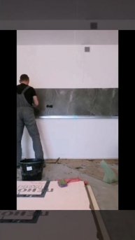 фартук из керамогранита #tile#керамогранит#плиточник#плиточныеработы.mp4