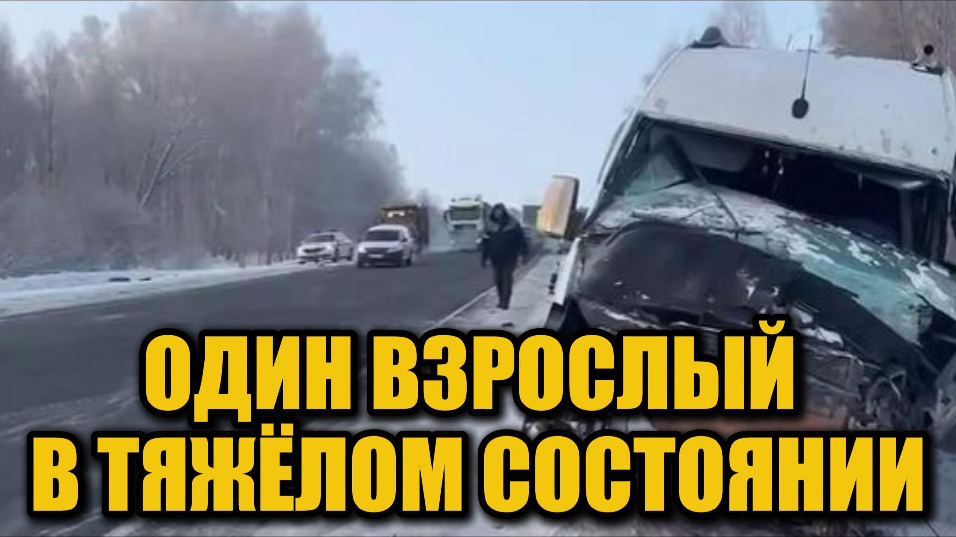 Серьёзное ДТП с детским автобусом — один взрослый в тяжёлом состоянии