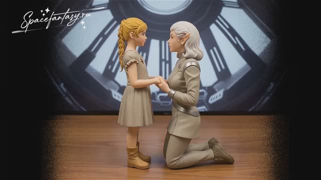 Модельки Мералли и Астэр - персонажей из космического фэнтези Путь Укусая