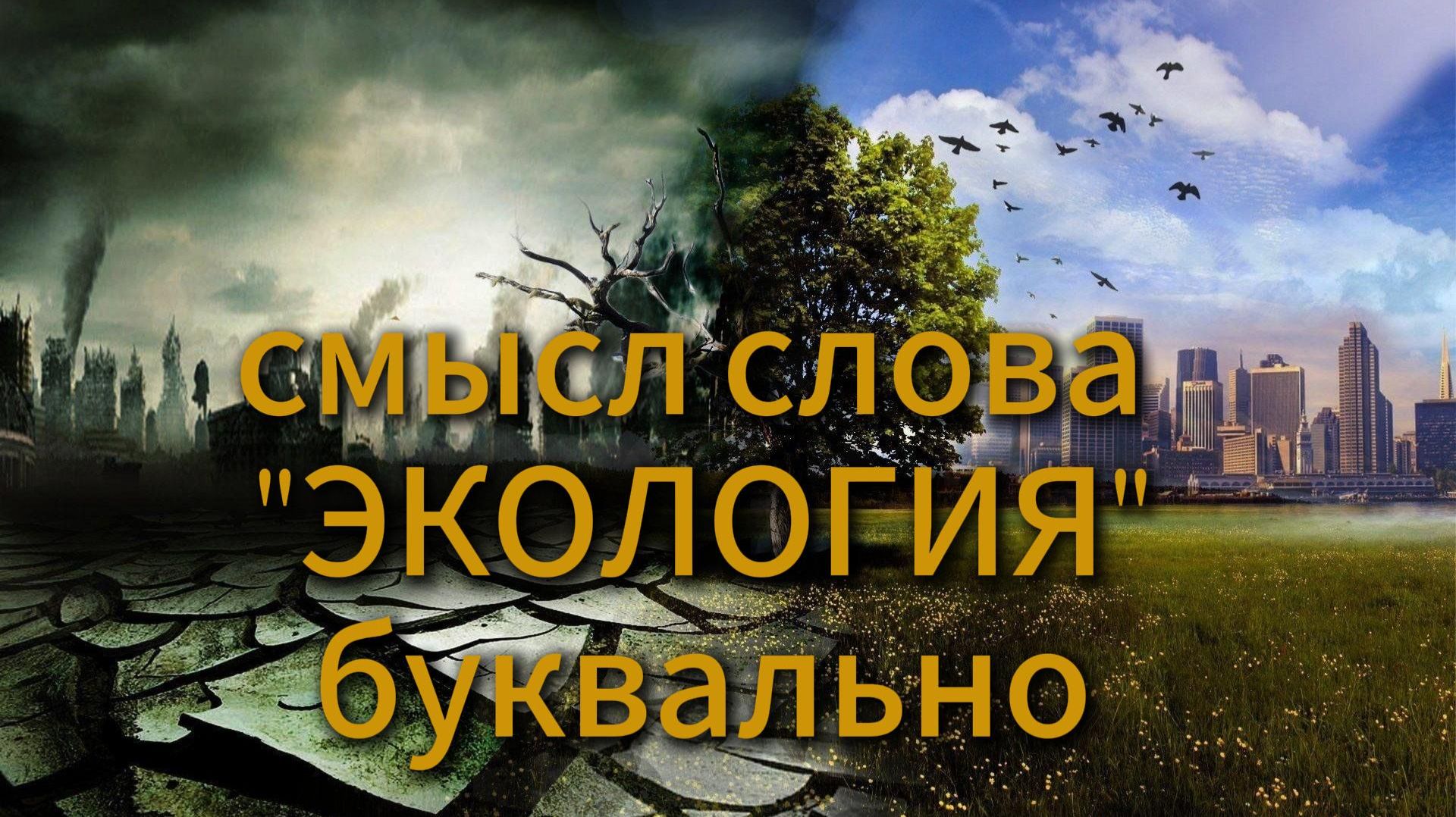 Слово "Экология" буквально