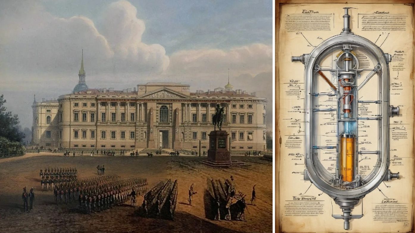 В стене старого особняка Петербурга нашли замурованную машину времени