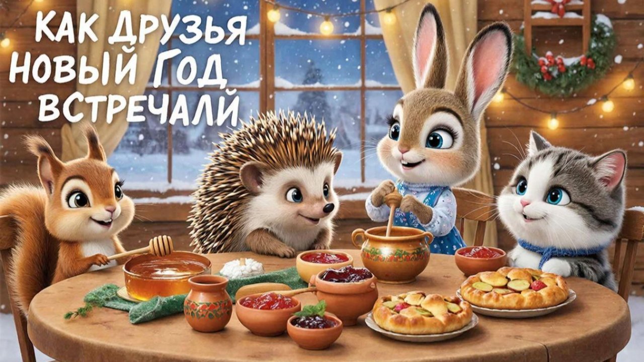 Мультфильм для детей. Как друзья Новый Год встречали