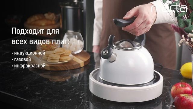 Металлический чайник MARTA MT-3009