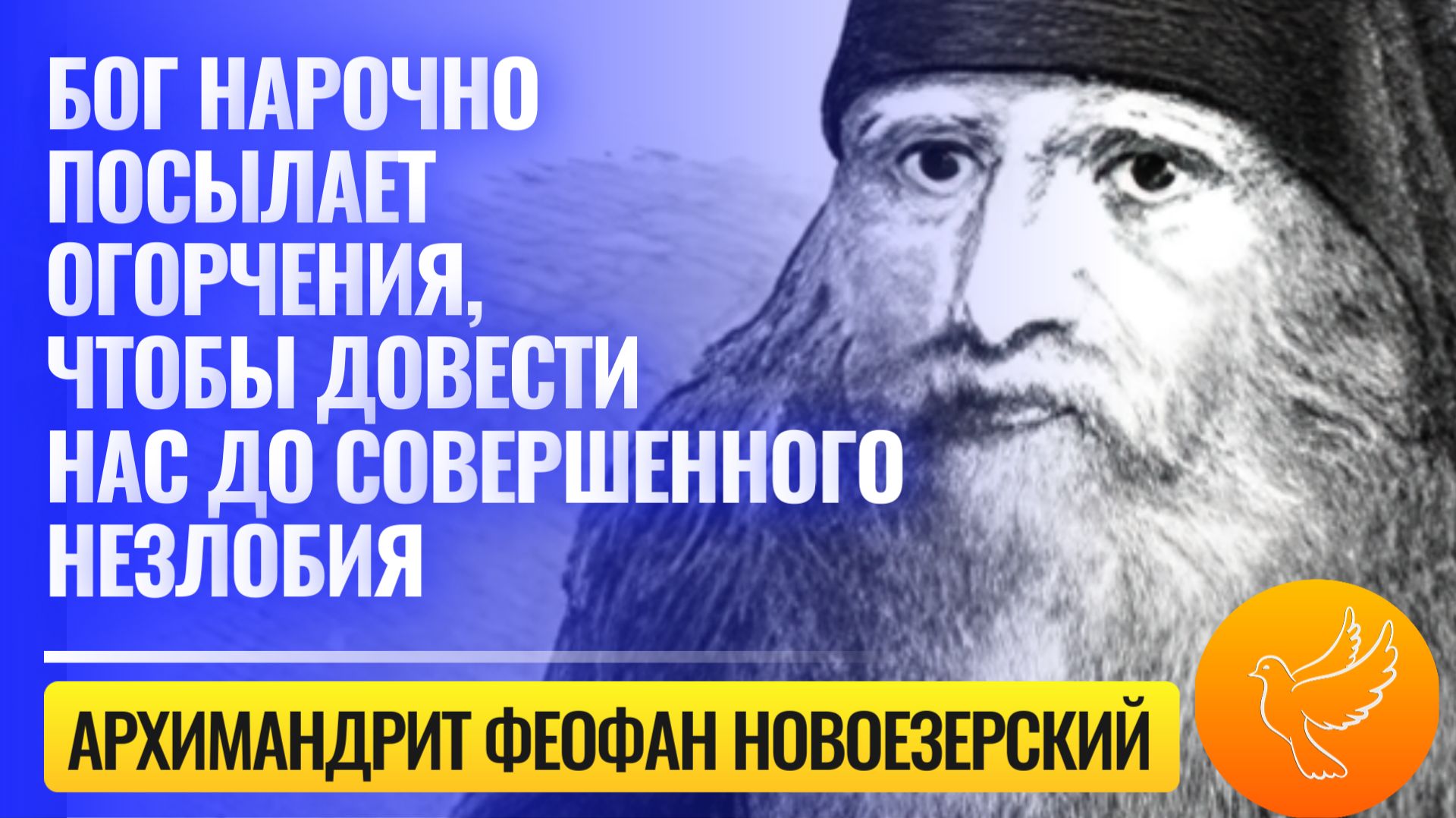 «Бог нарочно посылает огорчения, чтобы довести нас до совершенного незлобия» — Феофан Новоезерский
