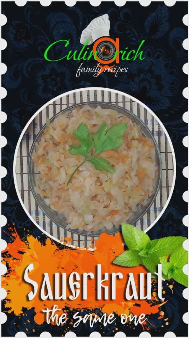 Sauerkraut, the same one* - right recipe from «Culinarich»