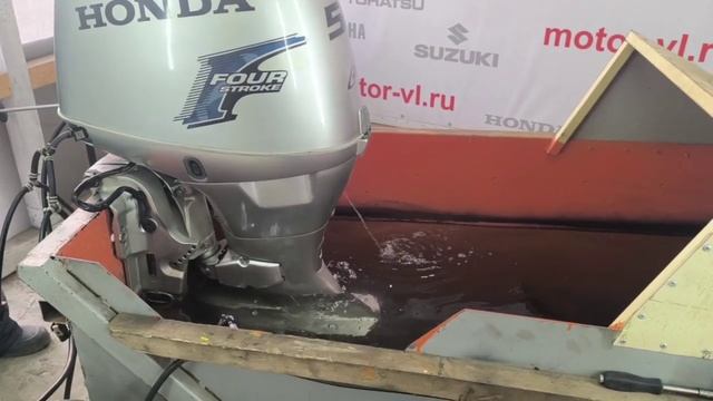 Запуск двигателя Honda BF50